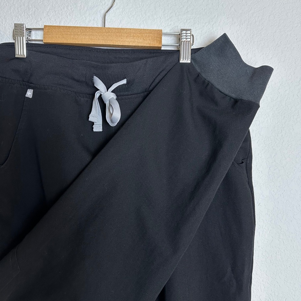 FIGS Technical Collection Zamora Jogger Scrub Pants Black Womens Size Medium M/P